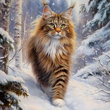 Схема вышивки «кошки»