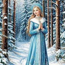 Схема вышивки «Повелительница зимних сказок»