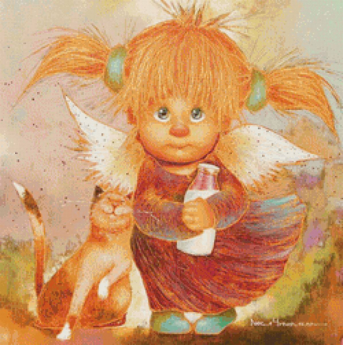 коты и ангелы1 - кот, ангел - предпросмотр