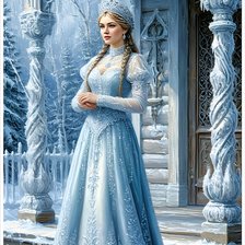 Схема вышивки «Повелительница зимних сказок 2»