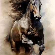 Схема вышивки «конь»