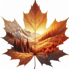 Схема вышивки «Листья Осени»