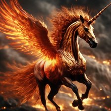 Схема вышивки «Пегас огненный»