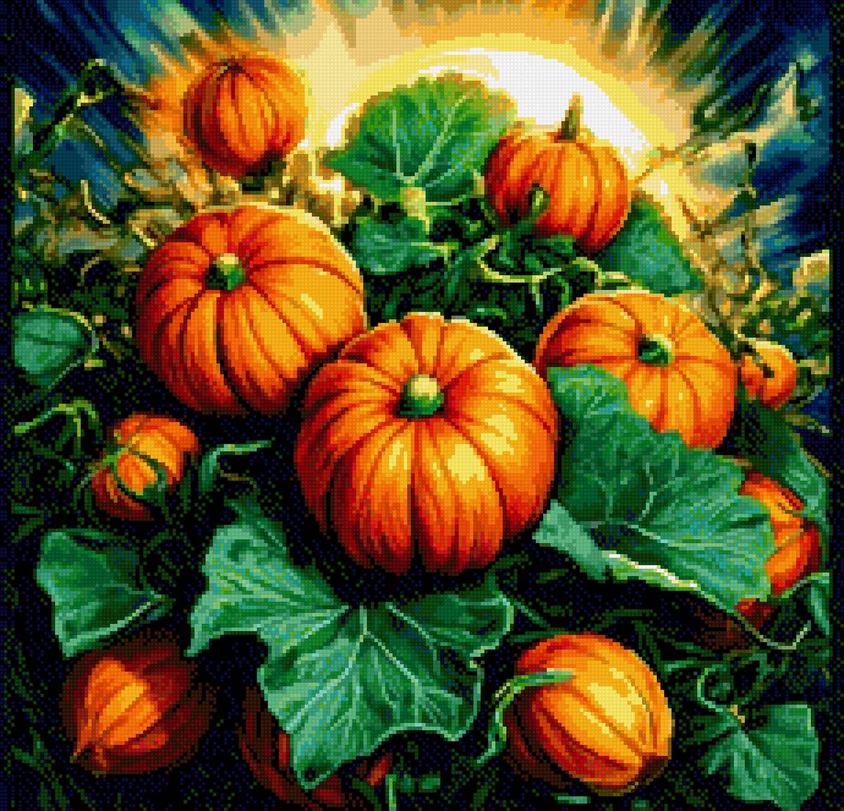 Грядка - тыквы - предпросмотр