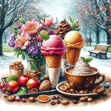 Схема вышивки «Зимний натюрморт»