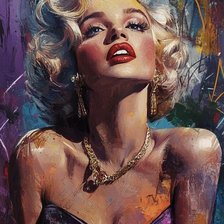 Схема вышивки «Монро 5»