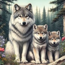 Схема вышивки «животные»