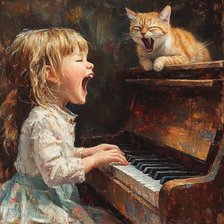 Схема вышивки «Певцы»