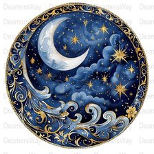 Схема вышивки «Луна»