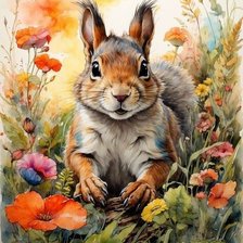 Схема вышивки «Белка»