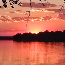 Схема вышивки «Закат на Дону»