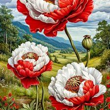 Схема вышивки «живопись»