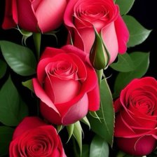 Схема вышивки «Розовые розы»