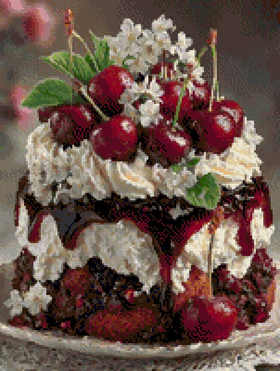 Вишнёвый пирог - вишня🍒, пирог - предпросмотр