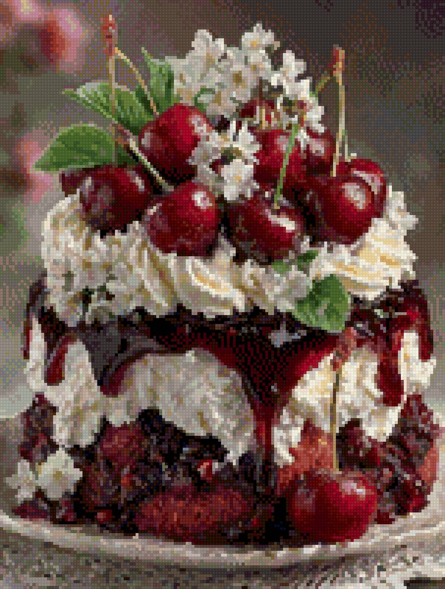 Вишнёвый пирог - пирог, вишня🍒 - предпросмотр