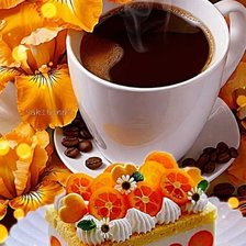 Схема вышивки «Вкусный кофе»