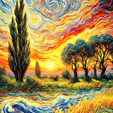 Схема вышивки «пейзаж5»