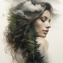 Схема вышивки «Дыхание гор»