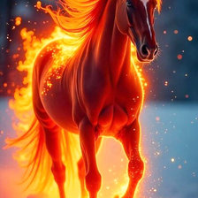 Схема вышивки «конь-огонь»