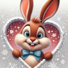 Схема вышивки «зайка»