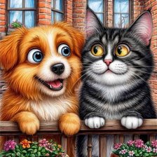 Схема вышивки «животные»