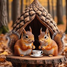 Схема вышивки «Завтрак в лесу»