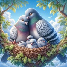 Схема вышивки «семья»