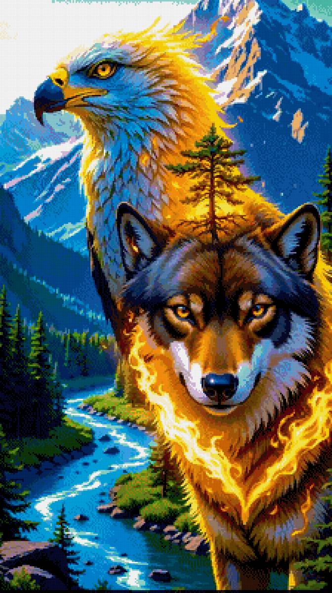 Горы - орел - предпросмотр