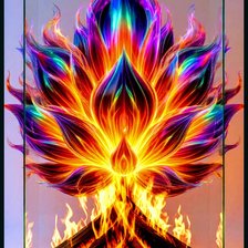 Схема вышивки «Огонь»