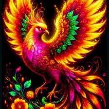 Схема вышивки «Птица»