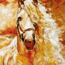 Схема вышивки «ПОРТРЕТ КРАСНОГО КОНЯ»