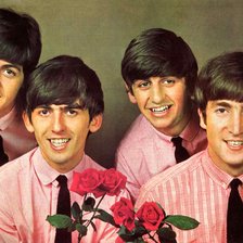 Схема вышивки «Beatles с розами»