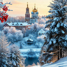 Схема вышивки «Зимняя красота»