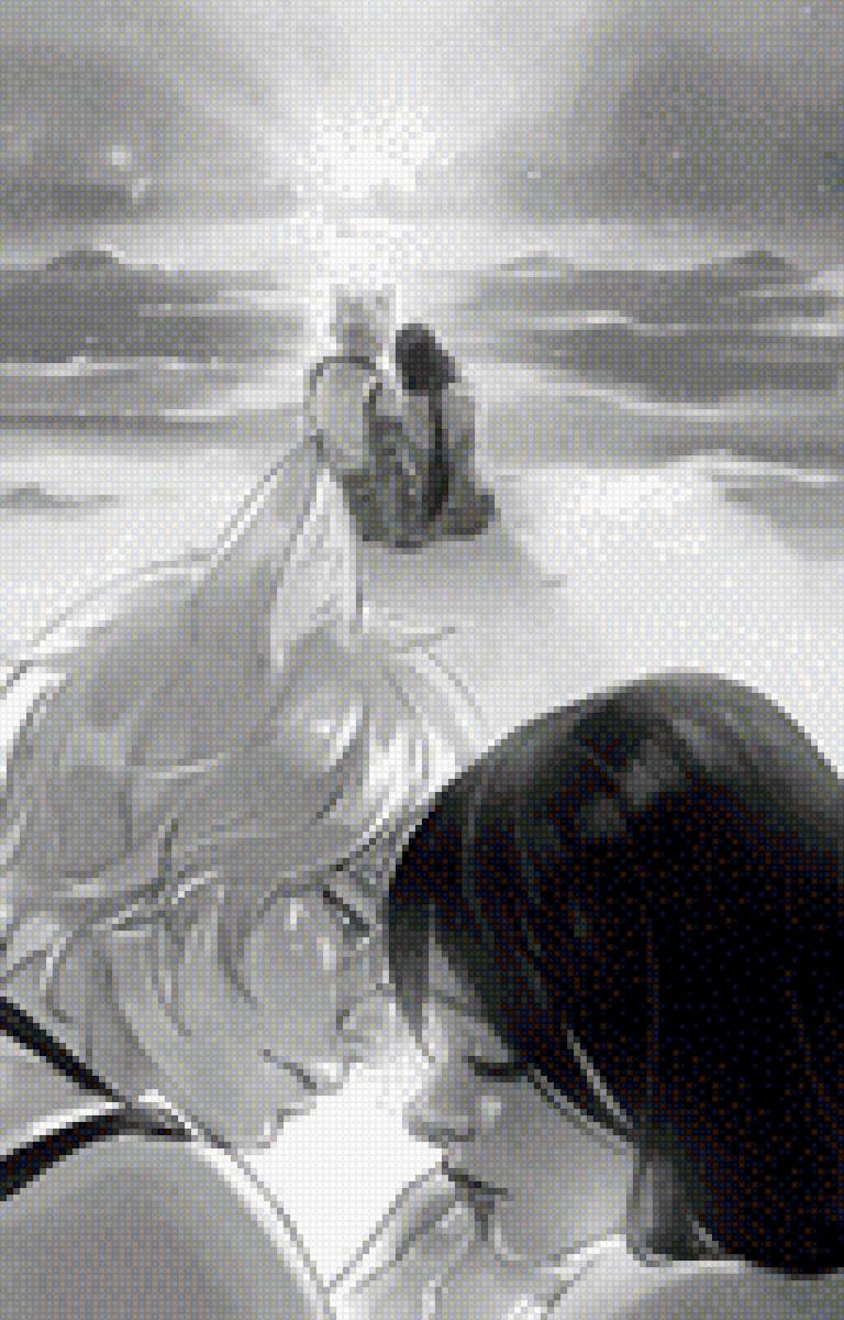 Широ и Эми - алая зима, широ, белый, кицуне - предпросмотр