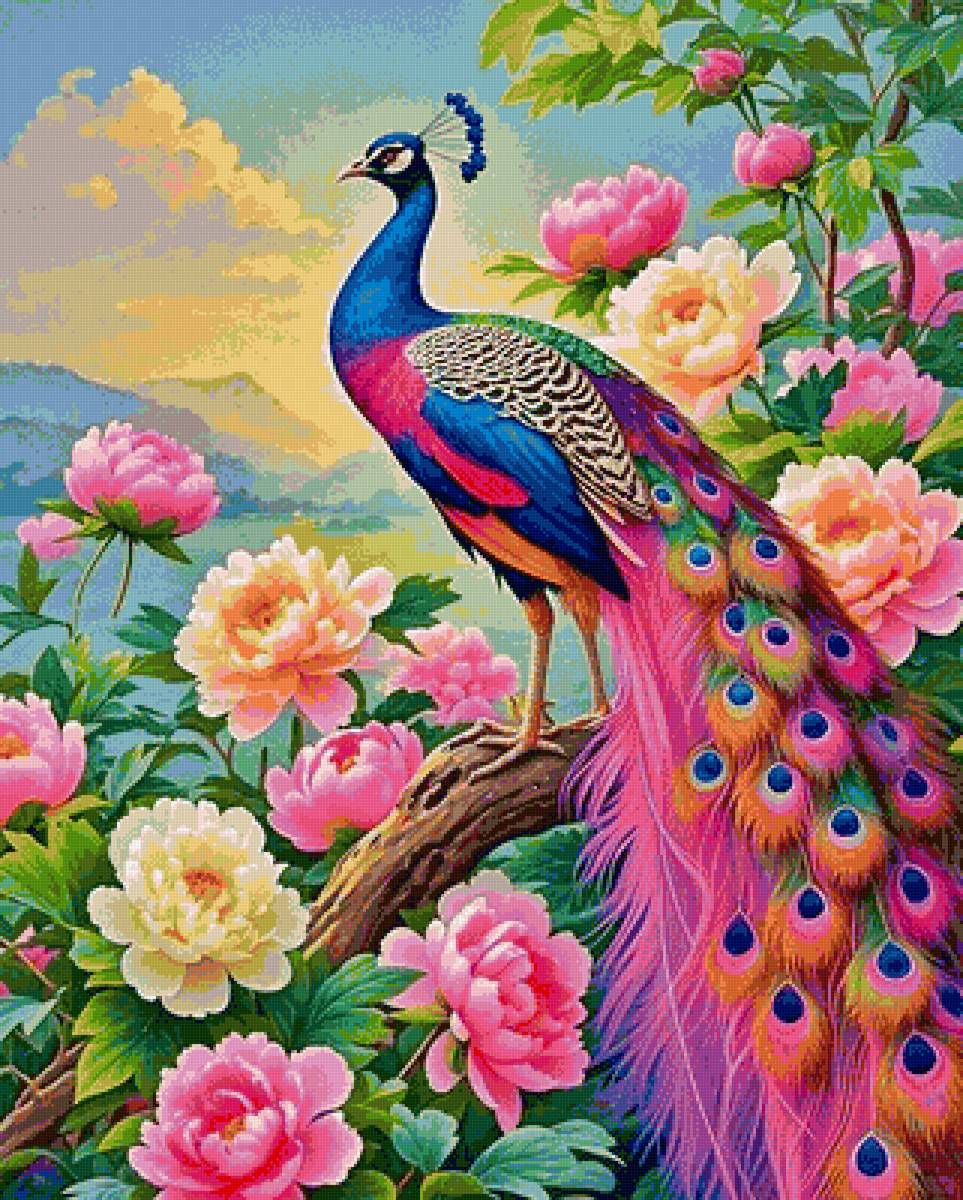 павлин - птицы - предпросмотр