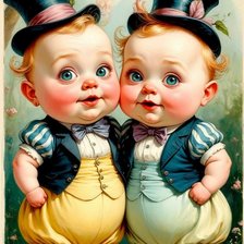 Схема вышивки «труляля  и  тпаляля»