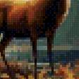 Предпросмотр схемы вышивки «олень в лесу» (№2938505)
