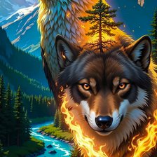 Схема вышивки «Вольным - воля»