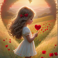 Схема вышивки «Девочка»