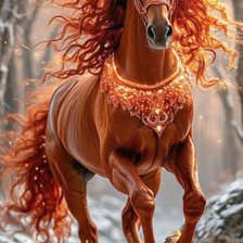 Схема вышивки «Лошадь, символ года»