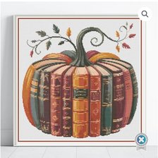 Схема вышивки «Книжная тыковка»