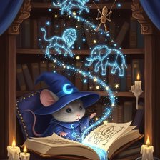 Схема вышивки «Мышка Маг»