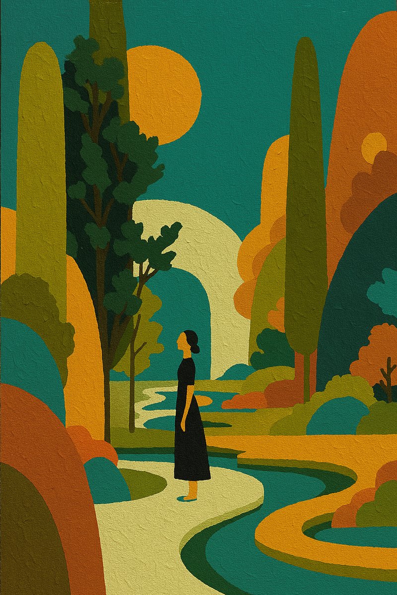 Девушка в парку - девушка - оригинал