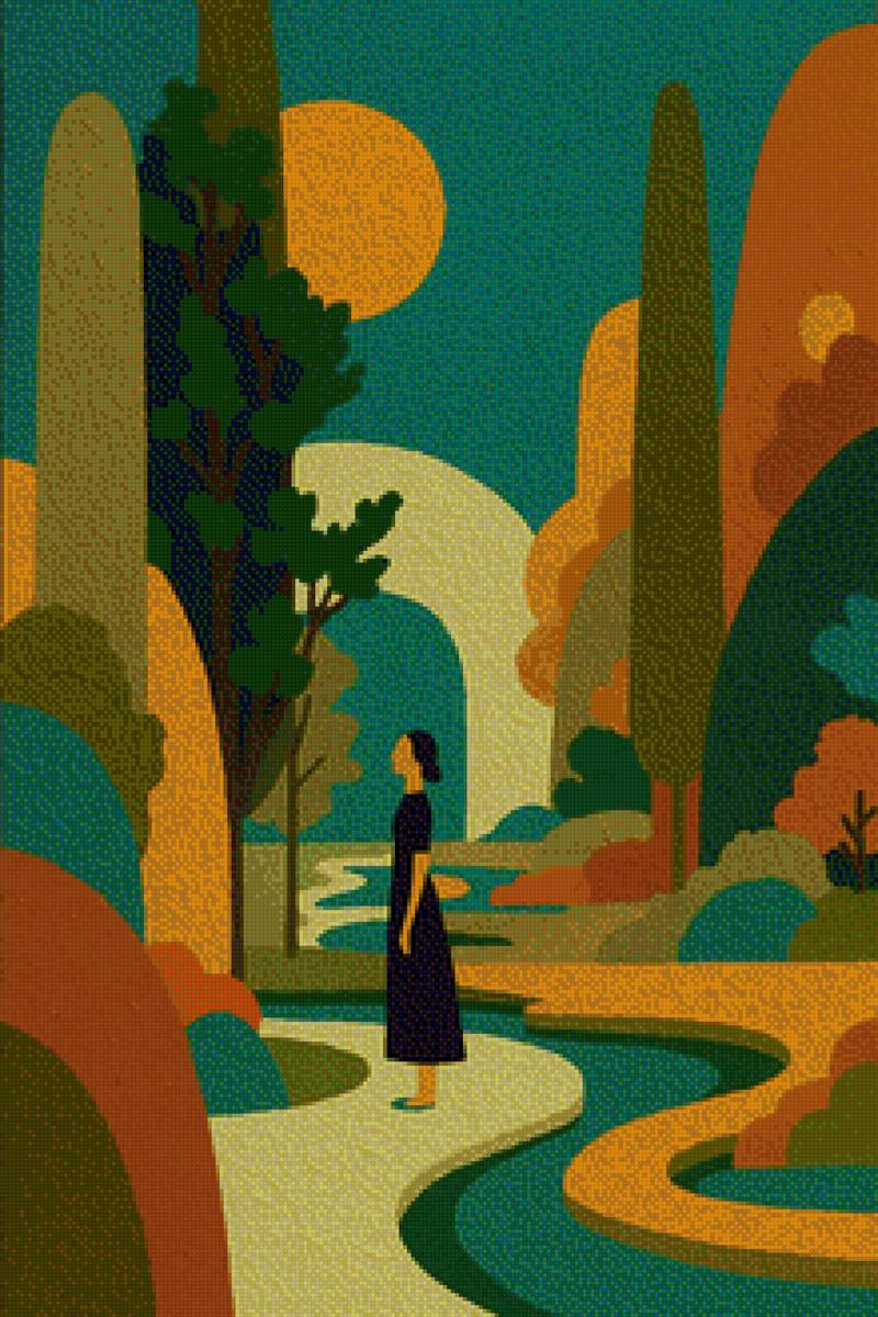 Девушка в парку - девушка - предпросмотр