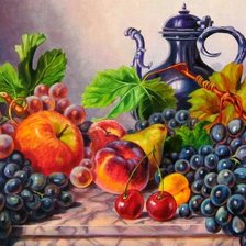 Схема вышивки «Виноград»