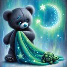 Схема вышивки «Лунный мишка»