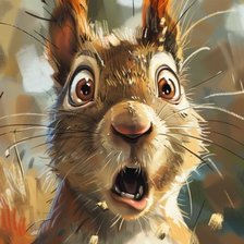 Схема вышивки «Весёлая белка»