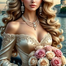 Схема вышивки «девушка»