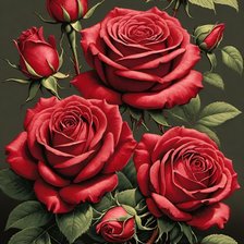 Схема вышивки «цветы»