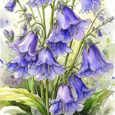 Схема вышивки «Колокольчики»